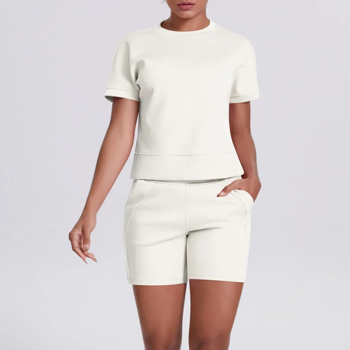2025 Women's Round Neck Yoga Set - Soft & Breathable Loose Fit Short Sleeve Outfit for Gym/Pilates (+3 Colors)
2025 Women's Round Neck Yoga Set - Soft & Breathable Loose Fit Short Sleeve Outfit for Gym/Pilates (+3 Colors)