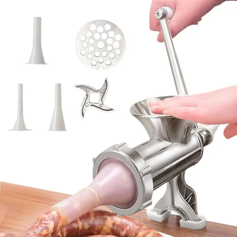 Meat Grinder Manual Alloy Meat Grinder Mincer Heavy Duty Kitchen Tools Food Processor With Grinding Plate And Stuffer Tubes For
Meat Grinder Manual Alloy Meat Grinder Mincer Heavy Duty Kitchen Tools Food Processor With Grinding Plate And Stuffer Tubes For