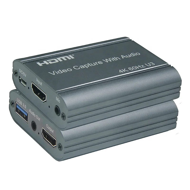 4K 60fps Video Capture Card HD 4K 60Hz 1080P to USB3.0 USB 3.0 Live Stream Video Capture Card Recorder With Audio
4K 60fps Video Capture Card HD 4K 60Hz 1080P to USB3.0 USB 3.0 Live Stream Video Capture Card Recorder With Audio