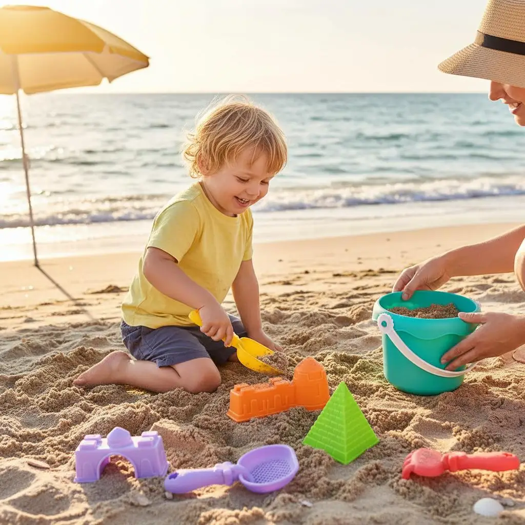 19PCS Kids Beach Sand Toy Set - Complete Sandbox Kit with Large Bucket Wheelbarrow & Colorful Sand Molds Great Gift
19PCS Kids Beach Sand Toy Set - Complete Sandbox Kit with Large Bucket Wheelbarrow & Colorful Sand Molds Great Gift