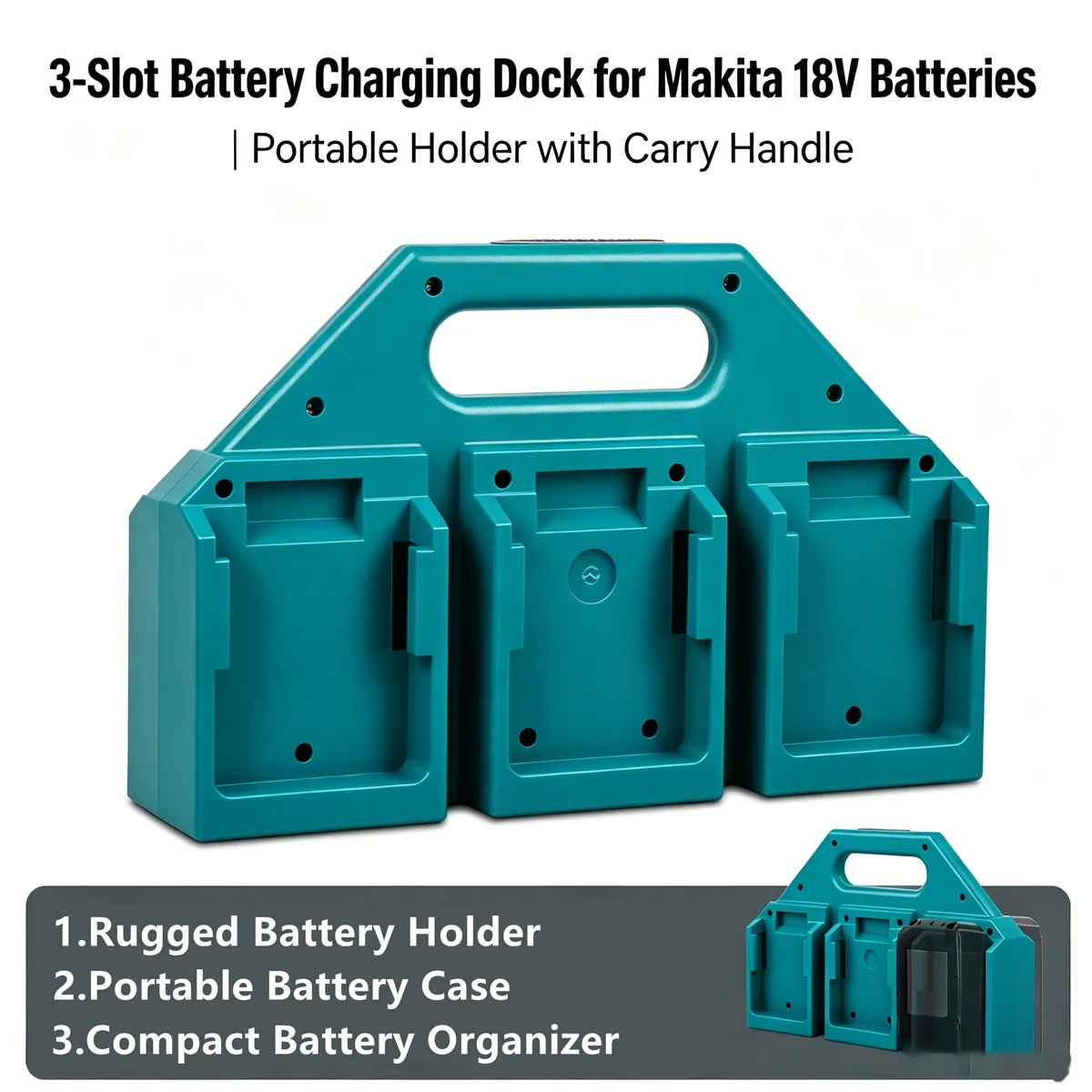Battery Holder ABS Plastic 4/6 Slots For Makita 18V BL1830 BL1850 BL1860 Jobsite Workshop Portable Handle for Makita Batteries
Battery Holder ABS Plastic 4/6 Slots For Makita 18V BL1830 BL1850 BL1860 Jobsite Workshop Portable Handle for Makita Batteries