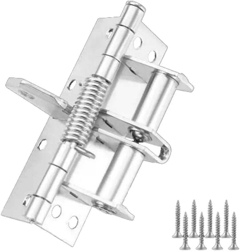 Automatic Door Hinge Stainless Steel Self-Closing Door Hinges, 90-Degree Positioning Heavy-Duty Spring Hinges for Wooden Doors
Automatic Door Hinge Stainless Steel Self-Closing Door Hinges, 90-Degree Positioning Heavy-Duty Spring Hinges for Wooden Doors