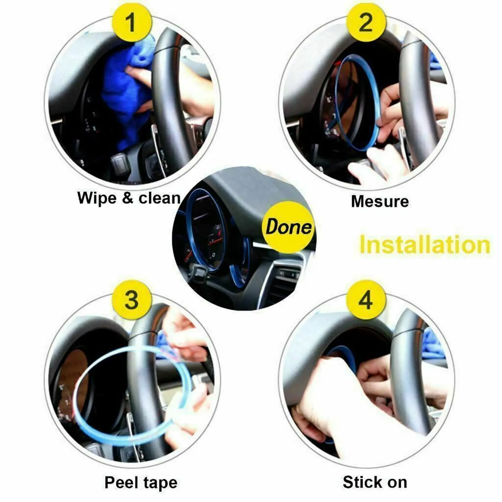 2 Set Car Accessories: 1 Set Car Dashboard Meter Ring Covers Trim & 1 Set Car Window Lifter Buttons Sequins Decoration-L94A
2 Set Car Accessories: 1 Set Car Dashboard Meter Ring Covers Trim & 1 Set Car Window Lifter Buttons Sequins Decoration-L94A