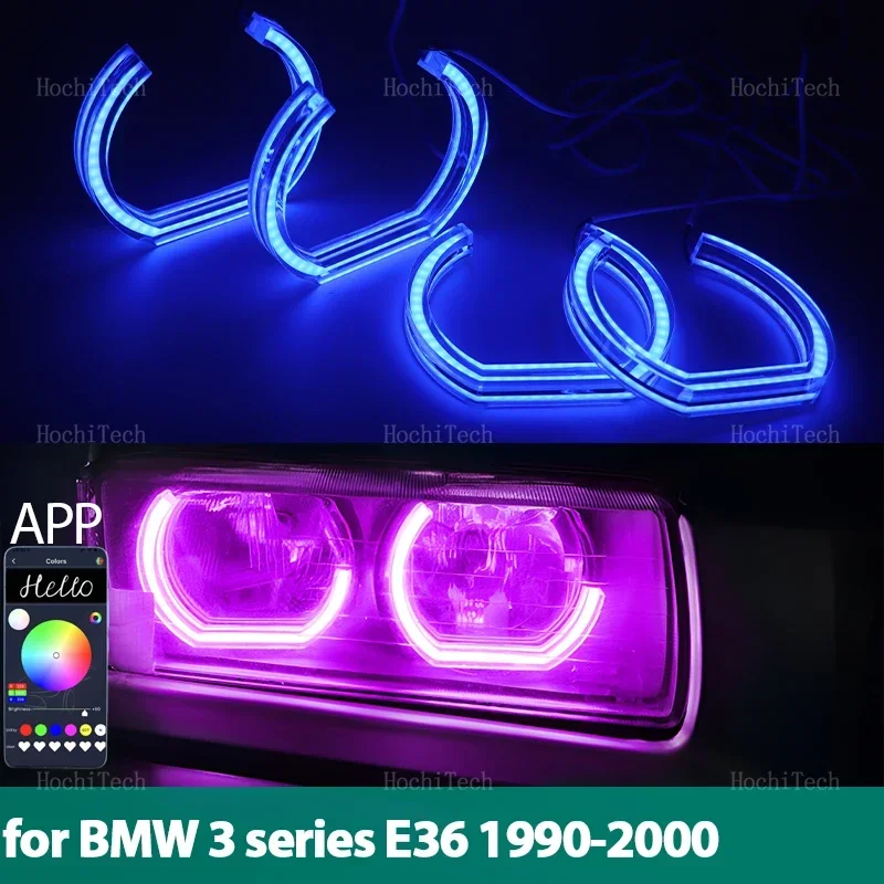 LED Angel Eyes Kit Ring RGB colors APP control Headlight Lamp For BMW 3 series E36 1990-2000 316i 318i 318is 320i 323i 325i 328i
LED Angel Eyes Kit Ring RGB colors APP control Headlight Lamp For BMW 3 series E36 1990-2000 316i 318i 318is 320i 323i 325i 328i