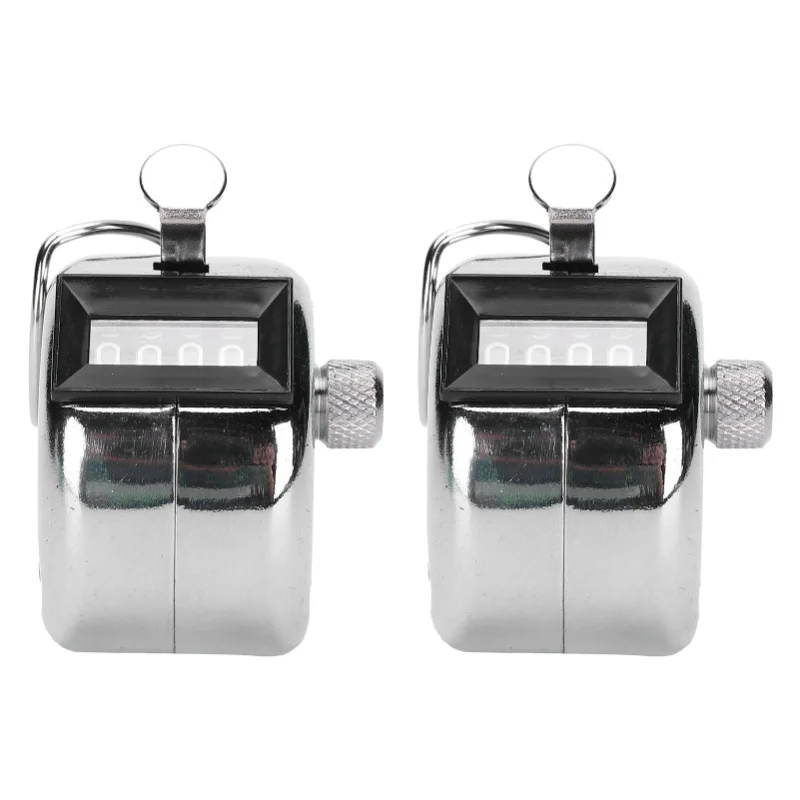 2Pcs Hand Tally Manual Knob Counter Stainless Steel 0-9999 For Workshop Inventory
2Pcs Hand Tally Manual Knob Counter Stainless Steel 0-9999 For Workshop Inventory