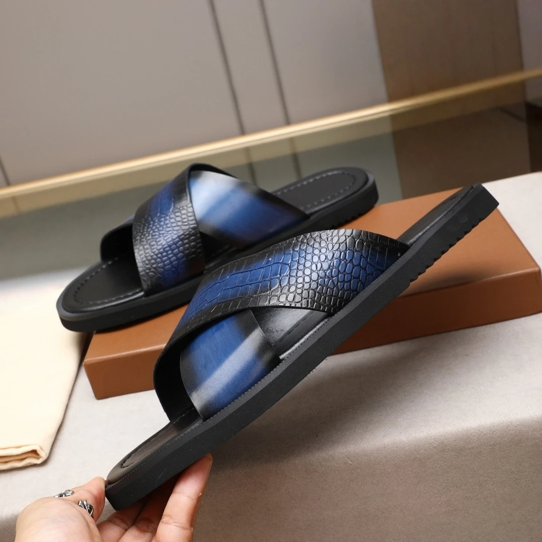 Handmade Fashion Sandals Luxury Brand Men's Shoes Holiday Gifts House Slippers Full Grain Leather Outdoor Beach Garden Slides
Handmade Fashion Sandals Luxury Brand Men's Shoes Holiday Gifts House Slippers Full Grain Leather Outdoor Beach Garden Slides