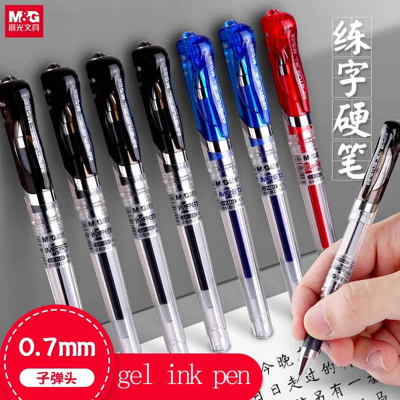 M&G 0.7mm Gel Pens Sets with Draw Cap Design Bullet Signature for Students & Business Office Black Blue Red Refillable Bold Nib
M&G 0.7mm Gel Pens Sets with Draw Cap Design Bullet Signature for Students & Business Office Black Blue Red Refillable Bold Nib