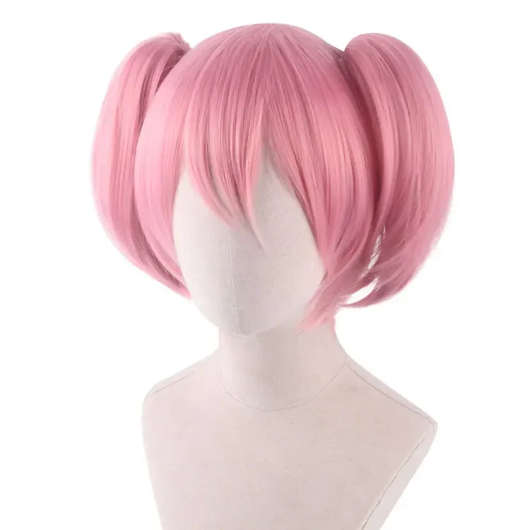 Anime Cosplay Wigs Pink Short 2 Clip Ponytails Heat Resistant Synthetic Hair Wig Accessories
Anime Cosplay Wigs Pink Short 2 Clip Ponytails Heat Resistant Synthetic Hair Wig Accessories