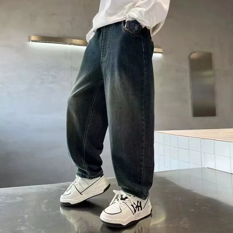 Children's Casual Pants, Handsome and Versatile, Boys' Pants, Street Style 2026 Boys' Jeans in Spring and Autumn, Mid To Large
Children's Casual Pants, Handsome and Versatile, Boys' Pants, Street Style 2026 Boys' Jeans in Spring and Autumn, Mid To Large