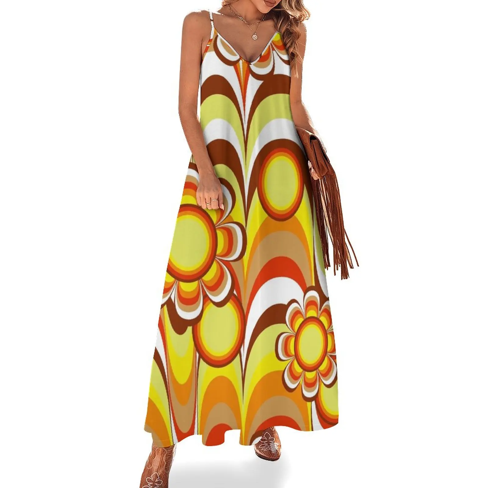 Groovy 60s Psychedelic Flower Sleeveless Dress evening dress ladies prom dresses 2025 Dress
Groovy 60s Psychedelic Flower Sleeveless Dress evening dress ladies prom dresses 2025 Dress