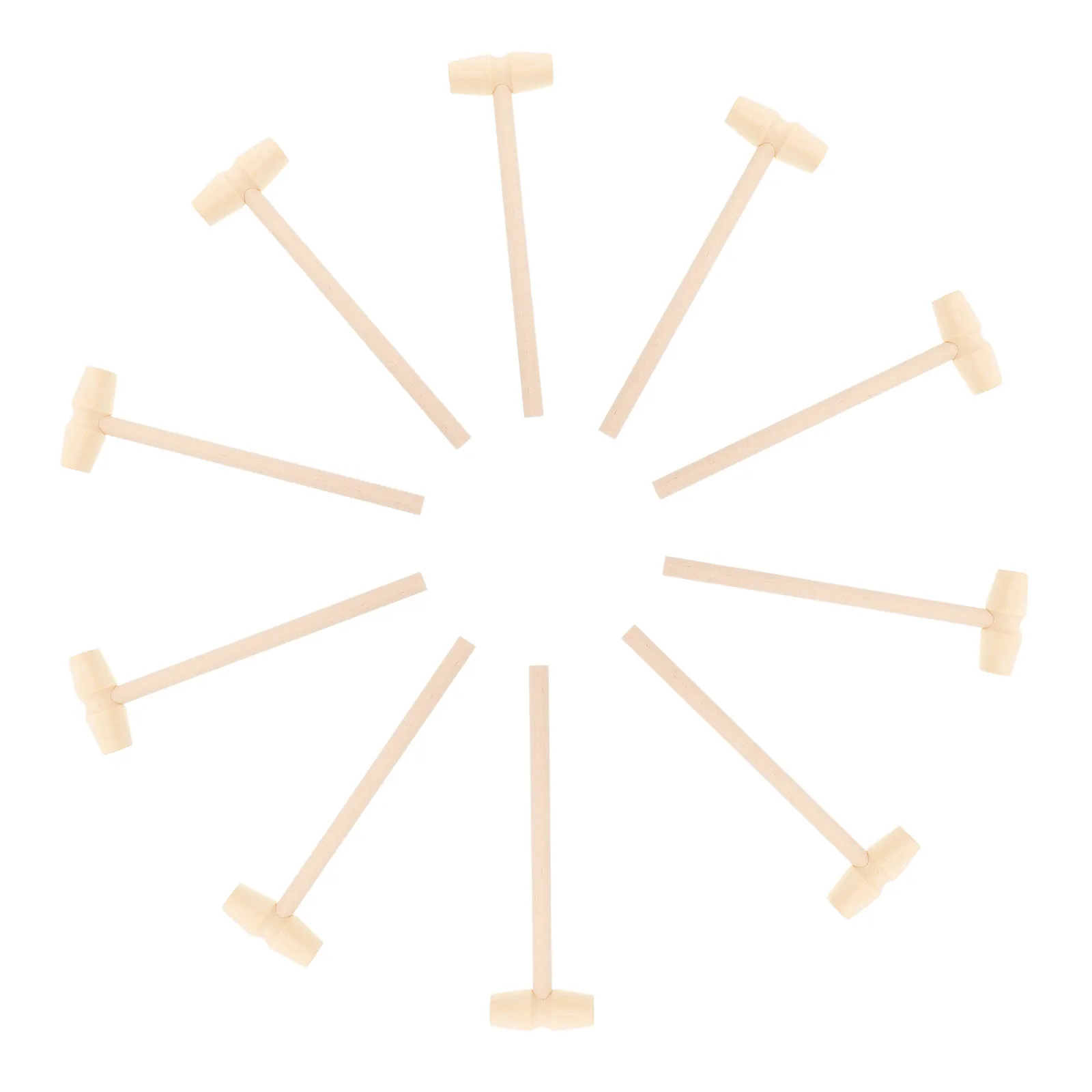 10Pcs Child Safe Wooden Hammer Set Smooth Edges Environmental Paint for Baby Hand Training Grip Pound Knock Coordination
10Pcs Child Safe Wooden Hammer Set Smooth Edges Environmental Paint for Baby Hand Training Grip Pound Knock Coordination