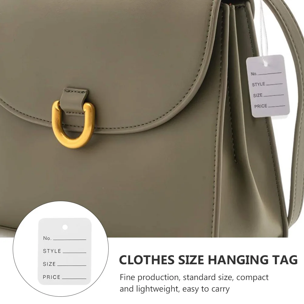 1000pcs Price Tags Clothes Size Hanging Tag Standard Size Compact Lightweight Smooth Edges Properly Cut Clothing Label Large
1000pcs Price Tags Clothes Size Hanging Tag Standard Size Compact Lightweight Smooth Edges Properly Cut Clothing Label Large