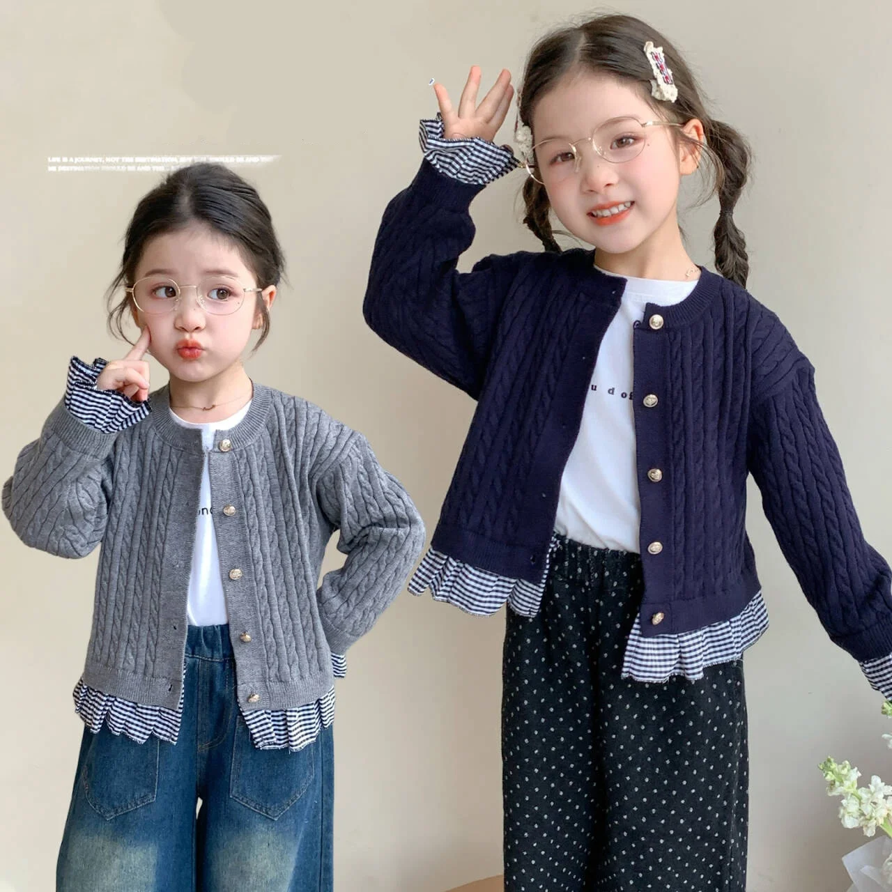 Kids Cardigan Age 2-9Y Baby Girl Casual Spring&Autumn Patchwork Knitwear Tween Girl Vintage Outfit Child Korean-Style Knitted
Kids Cardigan Age 2-9Y Baby Girl Casual Spring&Autumn Patchwork Knitwear Tween Girl Vintage Outfit Child Korean-Style Knitted