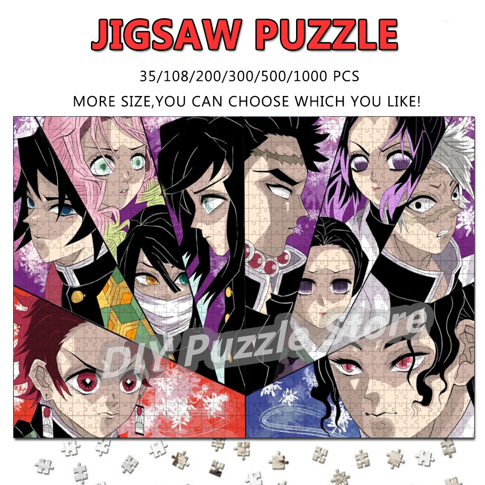 Demon Slayer Print Puzzle Stress Relief Toys Kimetsu No Yaiba Jigsaw Puzzles for Family Birthday Christmas Gifts with Boxs
Demon Slayer Print Puzzle Stress Relief Toys Kimetsu No Yaiba Jigsaw Puzzles for Family Birthday Christmas Gifts with Boxs