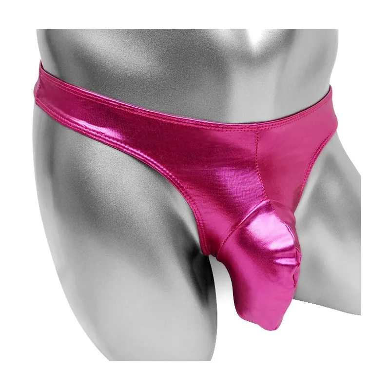 Shiny Faux Leather Underwear Men Sexy T-back Thongs Underwear With Bulge pouch Gay Male Funny G String Sissy Pouch Panties
Shiny Faux Leather Underwear Men Sexy T-back Thongs Underwear With Bulge pouch Gay Male Funny G String Sissy Pouch Panties