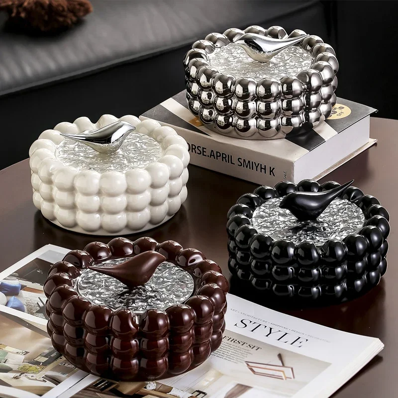 Ceramic Ashtray with Lid Bubble Bird Shape Windproof Ashtray Used for Home Decoration Living Room Table Decoration Accessories
Ceramic Ashtray with Lid Bubble Bird Shape Windproof Ashtray Used for Home Decoration Living Room Table Decoration Accessories
