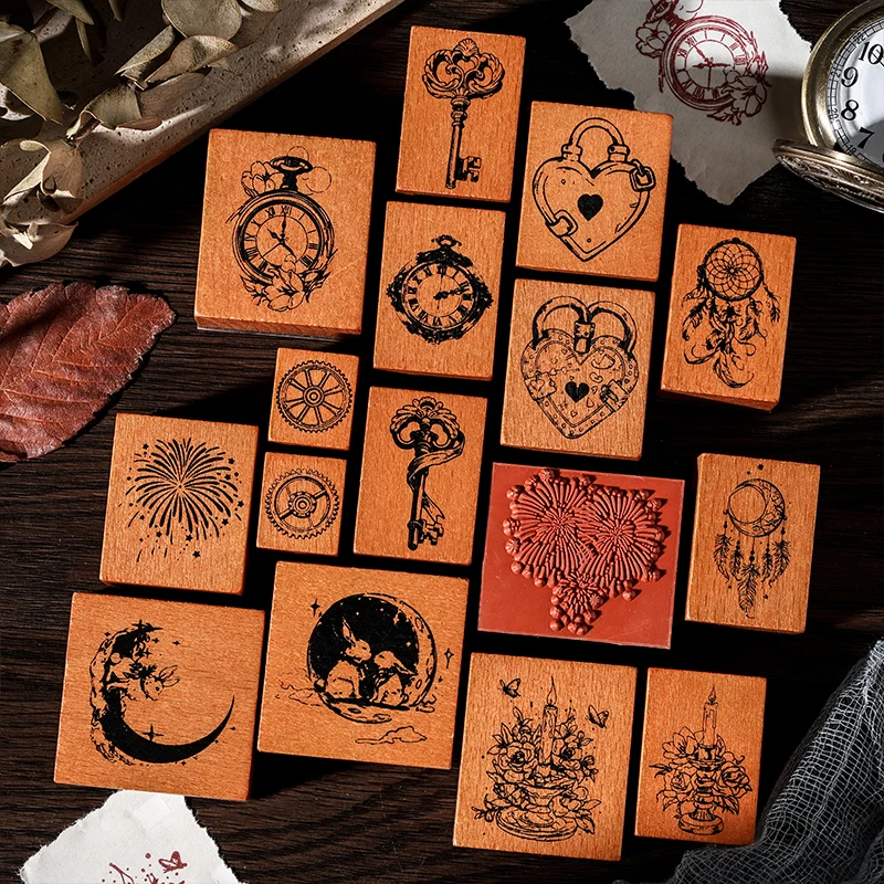 16 pcs Vintage Wooden Rubber Stamp Bottle Shape Flower Printed DIY Decor Scrapbooking Albums Wood Seal Daily Planner Stationery
16 pcs Vintage Wooden Rubber Stamp Bottle Shape Flower Printed DIY Decor Scrapbooking Albums Wood Seal Daily Planner Stationery