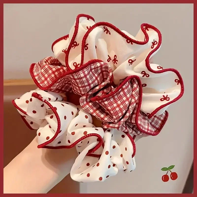2/3pcs High End Red Cute Dot Plaid Scrunchies for Women Girls Soft Elastic Hair Ties Gentle Hair Bands Fashion Hair Accessories
2/3pcs High End Red Cute Dot Plaid Scrunchies for Women Girls Soft Elastic Hair Ties Gentle Hair Bands Fashion Hair Accessories