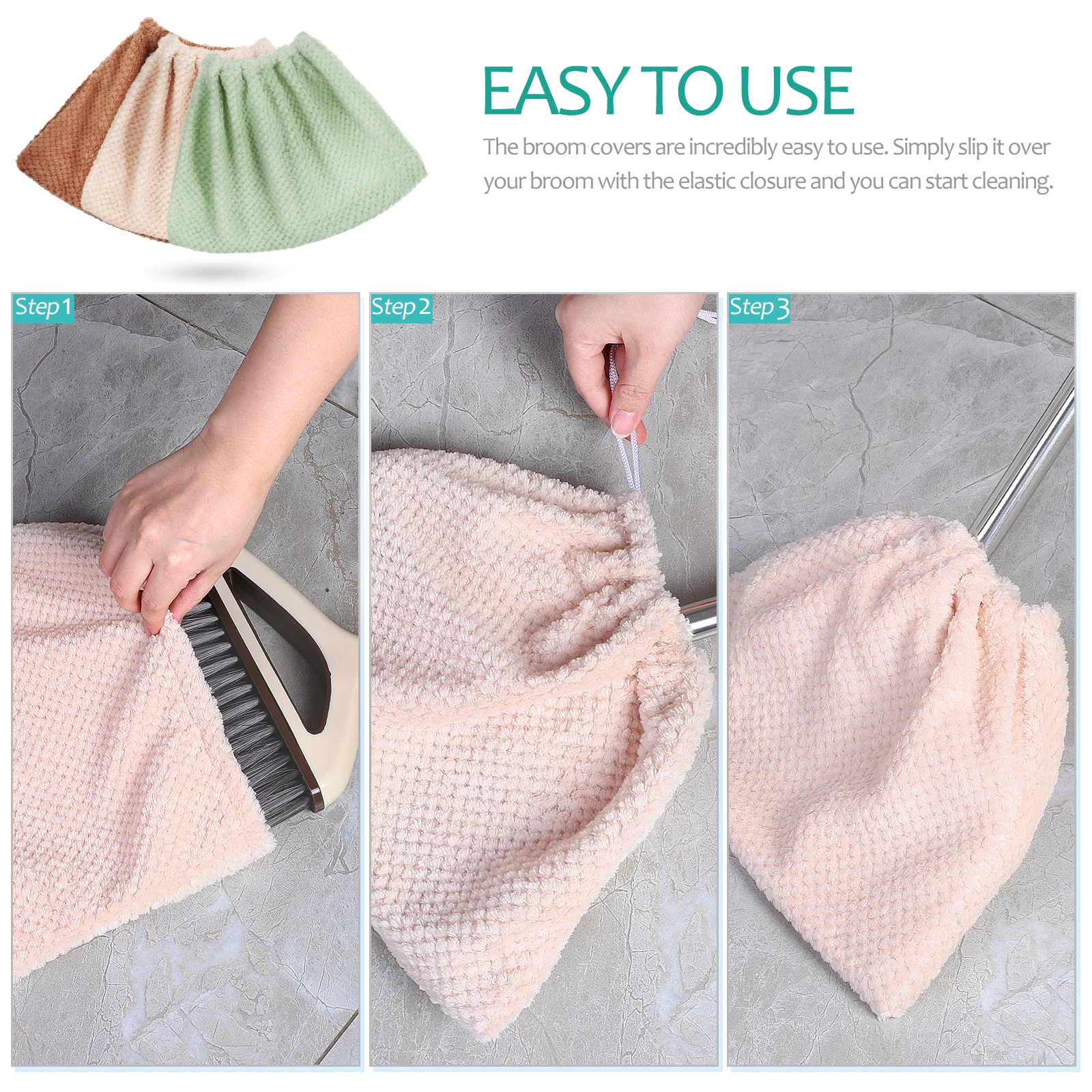 3pcs Broom Cloth Cover Mop Sweeper Washable Reusable Coral Fleece Dust Proof Water Absorption Floor Cleaning Home Household
3pcs Broom Cloth Cover Mop Sweeper Washable Reusable Coral Fleece Dust Proof Water Absorption Floor Cleaning Home Household