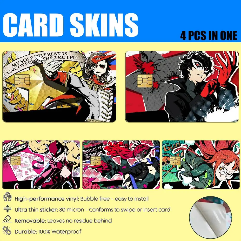 P5 Game Phantom Thieves P-PersonaS 5 Card Stickers for Bank Access Protective Waterproof Film Cover Sticker Gift
P5 Game Phantom Thieves P-PersonaS 5 Card Stickers for Bank Access Protective Waterproof Film Cover Sticker Gift