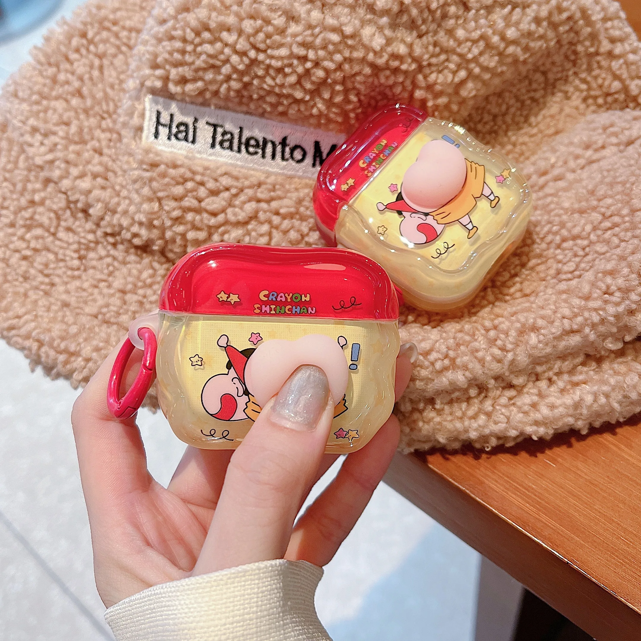 INS Style With Crayon Shin-chan Headphone Case For Airpods Pro 3,Pro 2,Pro , 4,1,2,3 Three-dimensional Soft Rubber Butt Design
INS Style With Crayon Shin-chan Headphone Case For Airpods Pro 3,Pro 2,Pro , 4,1,2,3 Three-dimensional Soft Rubber Butt Design