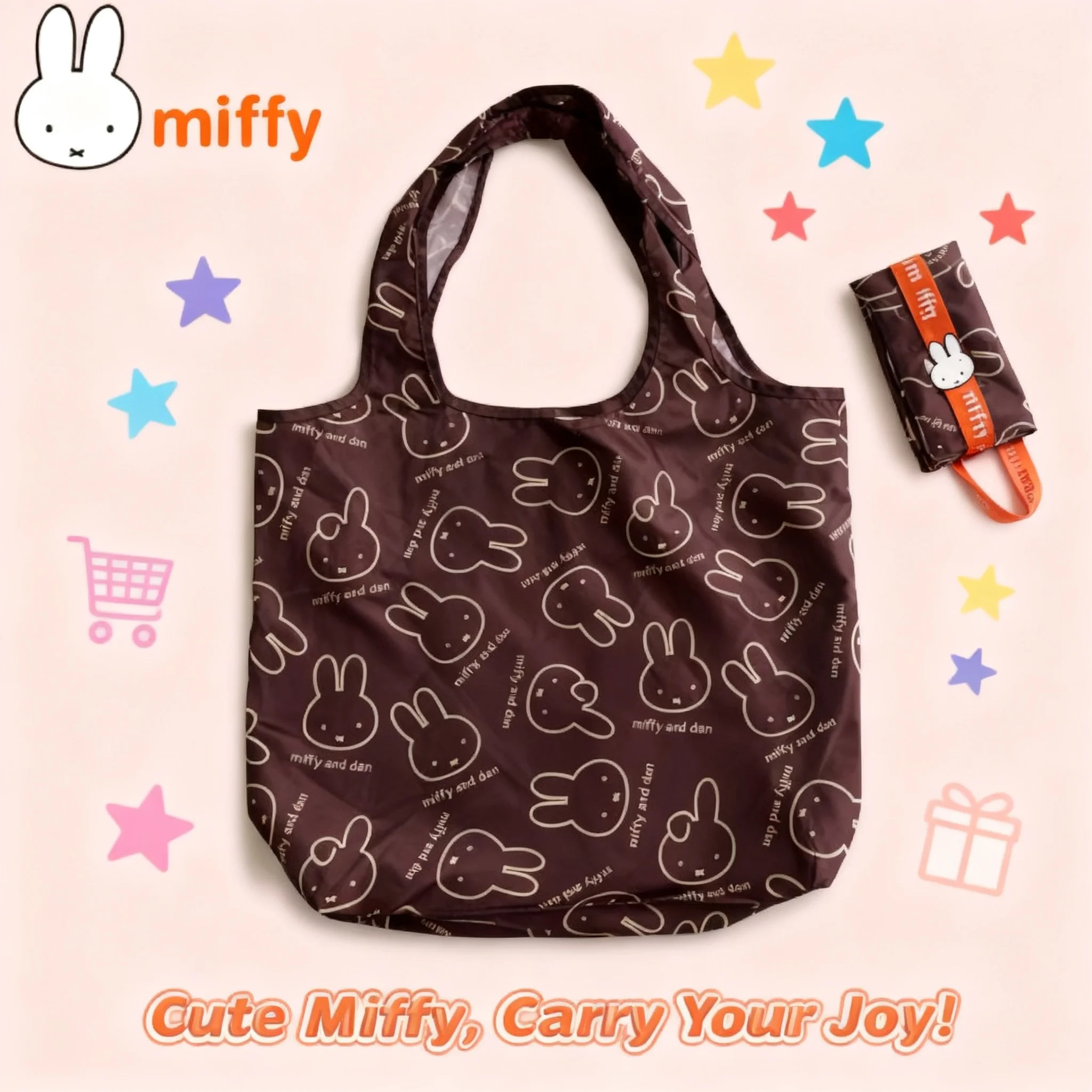 Miffy Kawaii Cartoon Rabbit High Capacity Foldable Portable Shopping Tote Bag One Shoulder Cute Girl Gift
Miffy Kawaii Cartoon Rabbit High Capacity Foldable Portable Shopping Tote Bag One Shoulder Cute Girl Gift