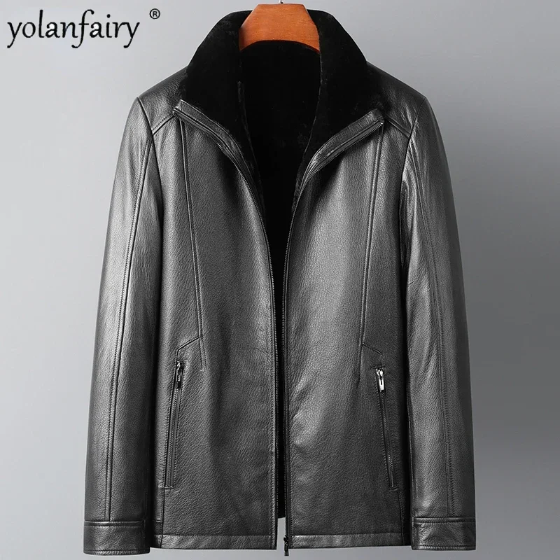 2023 Winter New Genuine Leather Coat Men's Short Goat Leather and Wool Fur Inner Warm Thick Jackets for Men Clohting Abrigos FCY
2023 Winter New Genuine Leather Coat Men's Short Goat Leather and Wool Fur Inner Warm Thick Jackets for Men Clohting Abrigos FCY