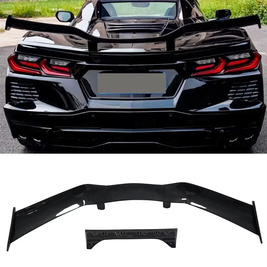 For Corvette C8 Z51 2020-2022 Z06 ZR1Style Carbon Fiber Rear Spoiler High Wing Rear Trunk Lip Wing Spoiler Car Bodykit
For Corvette C8 Z51 2020-2022 Z06 ZR1Style Carbon Fiber Rear Spoiler High Wing Rear Trunk Lip Wing Spoiler Car Bodykit