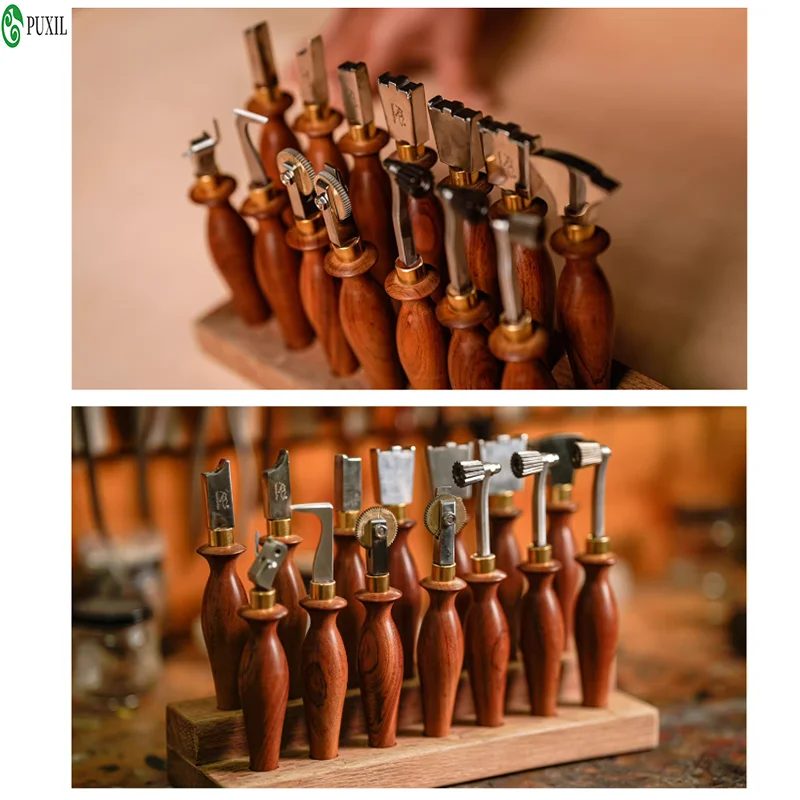 Handmade shoe making tool set, shoe making tools, shoe edge ironing tools, slotting tools, embossing tools
Handmade shoe making tool set, shoe making tools, shoe edge ironing tools, slotting tools, embossing tools