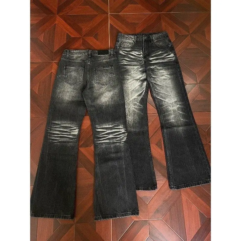 Vintage Waed Loose Straight Leg A-Line Denim Jeans Battle Bla Calf Hair Vintage Sle mid Waist Dstring Casual Trousers
Vintage Waed Loose Straight Leg A-Line Denim Jeans Battle Bla Calf Hair Vintage Sle mid Waist Dstring Casual Trousers