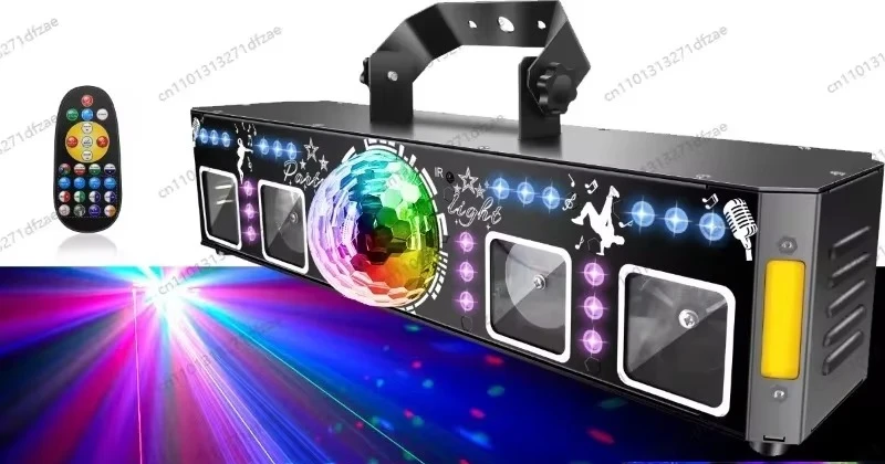 Party Fever Atmosphere Artifact, 120 Magic Ball, LED Par, UV Purple, Gold Strobe, Five-in-One Effect Pattern Projector
Party Fever Atmosphere Artifact, 120 Magic Ball, LED Par, UV Purple, Gold Strobe, Five-in-One Effect Pattern Projector