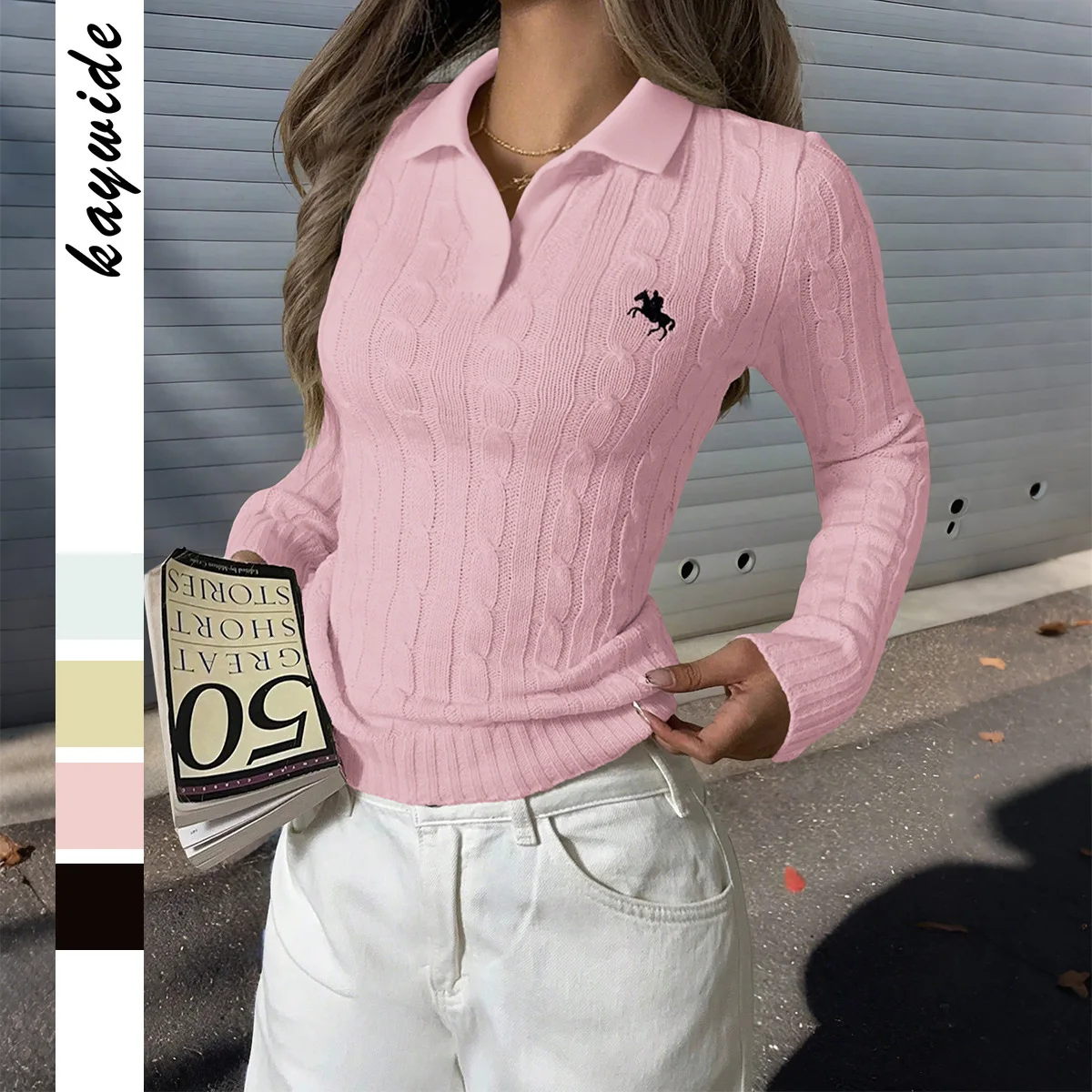 Women's Knitted Shirt Inner Wear Long Sleeve Turn-down Collar Slim Fit Fashion Autumn Winter Top Independent Station Cross-bo...
Women's Knitted Shirt Inner Wear Long Sleeve Turn-down Collar Slim Fit Fashion Autumn Winter Top Independent Station Cross-bo...
