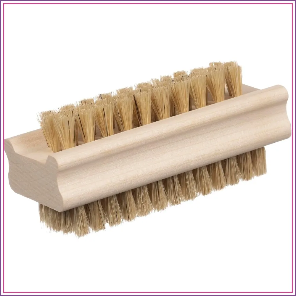 Non-Slip Wooden Two-Sided Nail Brush for Cleaning Fingernails - Natural Boar Bristle Scrubber - Daily Use
Non-Slip Wooden Two-Sided Nail Brush for Cleaning Fingernails - Natural Boar Bristle Scrubber - Daily Use