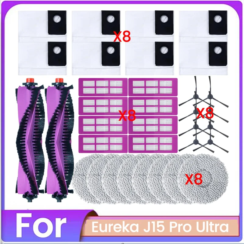 Комплект из 34 сменных деталей для Foreureka J15 Pro Ultra: щетки, HEPA-фильтры, салфетки для швабры, мешки для пыли - A77G
Комплект из 34 сменных деталей для Foreureka J15 Pro Ultra: щетки, HEPA-фильтры, салфетки для швабры, мешки для пыли - A77G