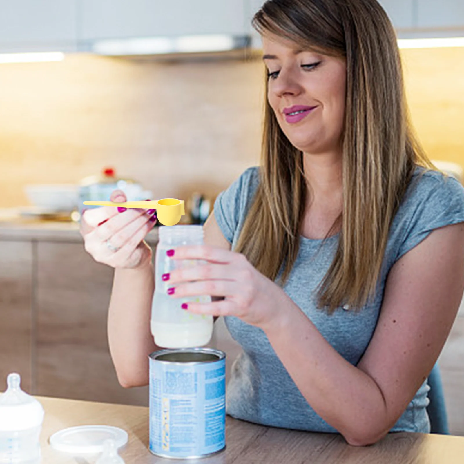 Plastic Milk Powder Spoon 5G Lightweight Portable Scoop for Milk Powder Condiment Measuring Spoon Easy to Clean for Travel
Plastic Milk Powder Spoon 5G Lightweight Portable Scoop for Milk Powder Condiment Measuring Spoon Easy to Clean for Travel