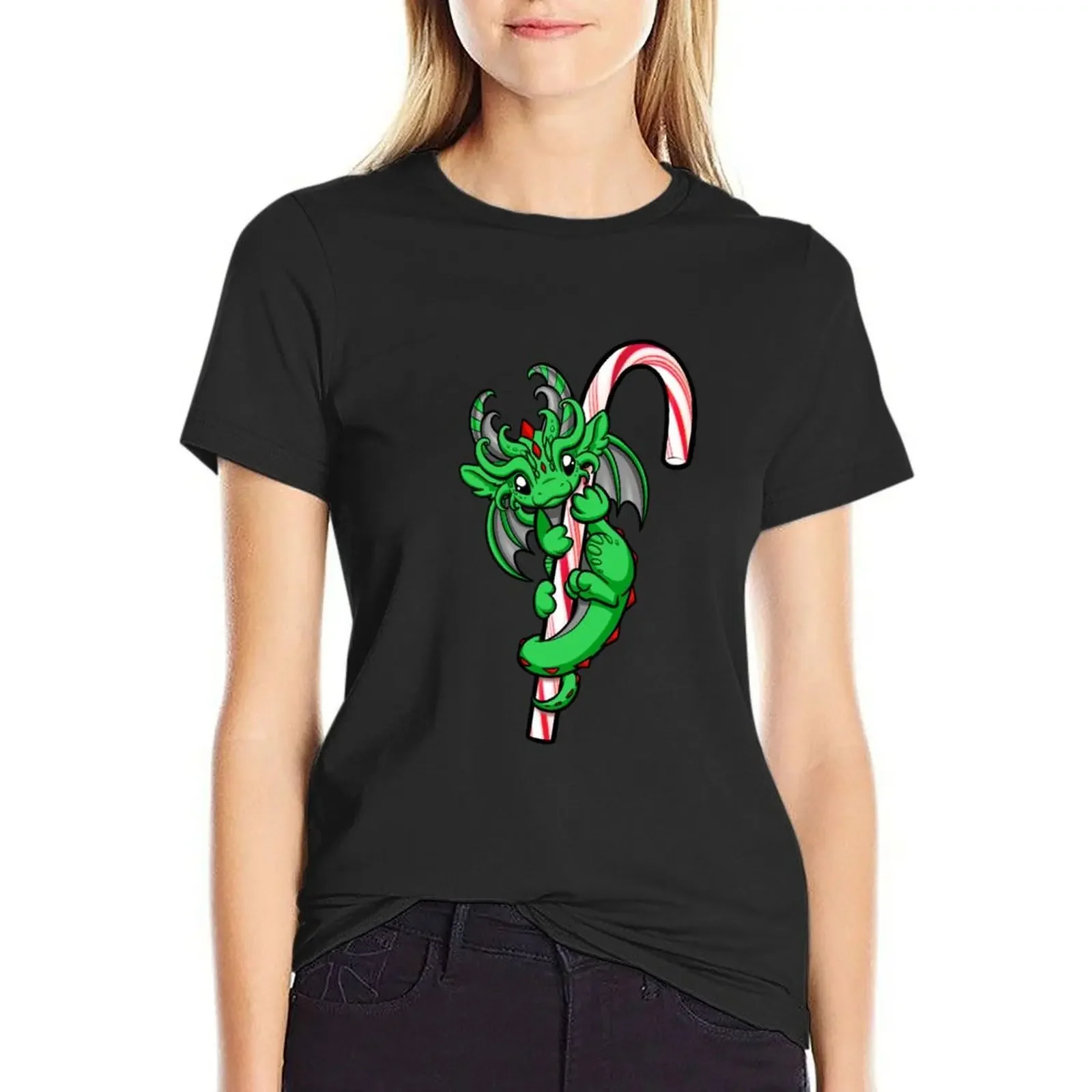 Candy Cane Dragon T-Shirt new edition Short sleeve tee animal print shirt for girls t-shirt dress for Women plus size
Candy Cane Dragon T-Shirt new edition Short sleeve tee animal print shirt for girls t-shirt dress for Women plus size