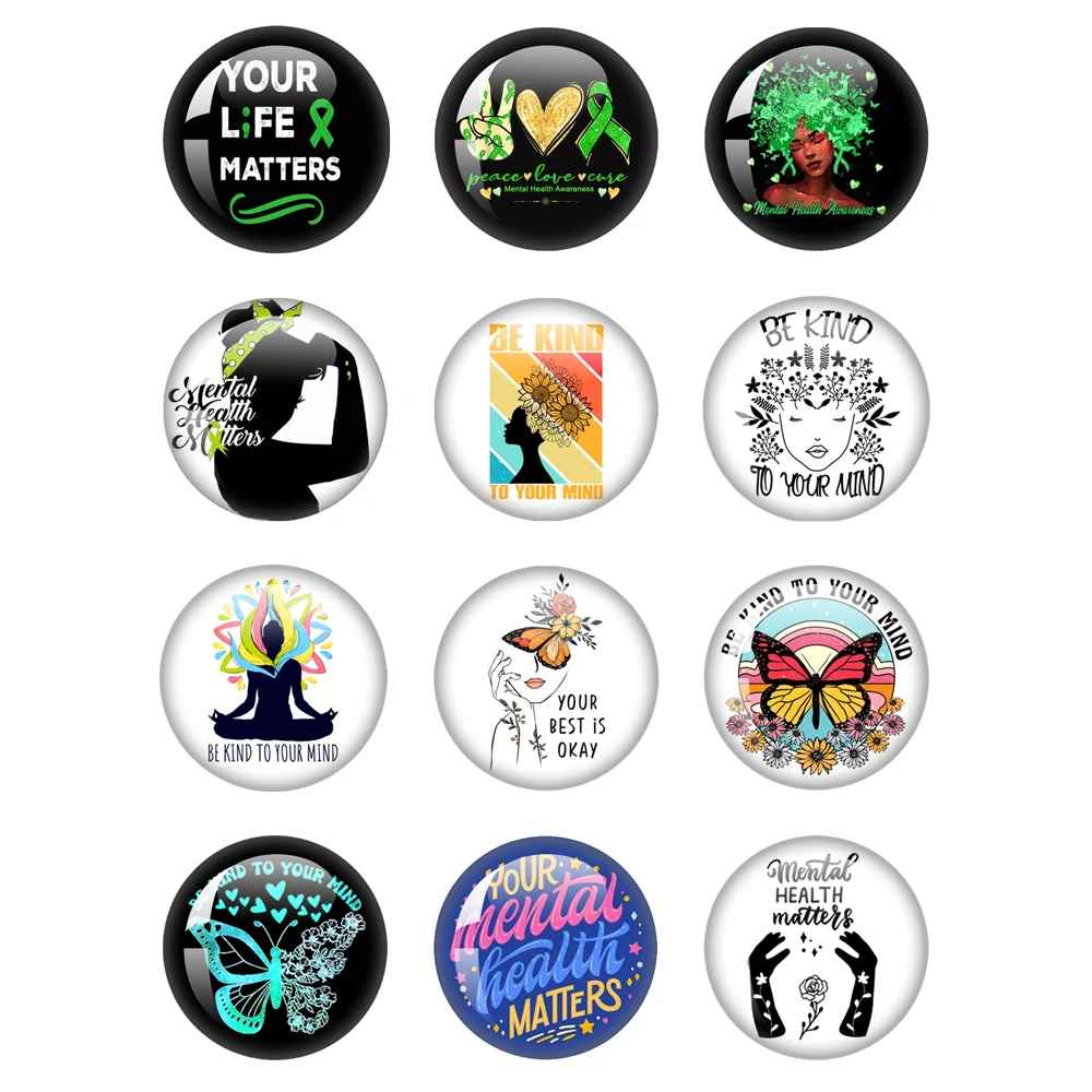 Treatment Of Mental Health Matters 12mm/18mm/20mm/25mm Round Photo Glass Cabochon Demo Flat Back Making Findings
Treatment Of Mental Health Matters 12mm/18mm/20mm/25mm Round Photo Glass Cabochon Demo Flat Back Making Findings