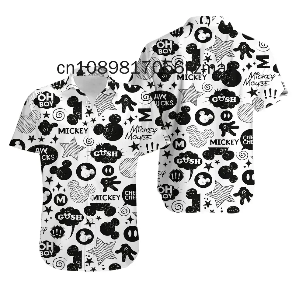 Гавайская рубашка Disney «Пираты Карибского моря», мужская гавайская рубашка, модная рубашка с коротким рукавом на пуговицах, Гавайская рубашка с Микки 
Гавайская рубашка Disney «Пираты Карибского моря», мужская гавайская рубашка, модная рубашка с коротким рукавом на пуговицах, Гавайская рубашка с Микки