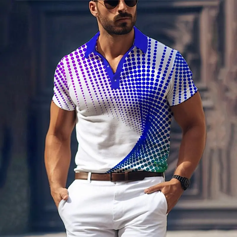 Funny 3D Polka dot Print Men's Polo Shirt Hip Hop Trend Harajuku Streetwear Fashion Lapel Short Sleeve Tops Casual Loose T-shirt
Funny 3D Polka dot Print Men's Polo Shirt Hip Hop Trend Harajuku Streetwear Fashion Lapel Short Sleeve Tops Casual Loose T-shirt