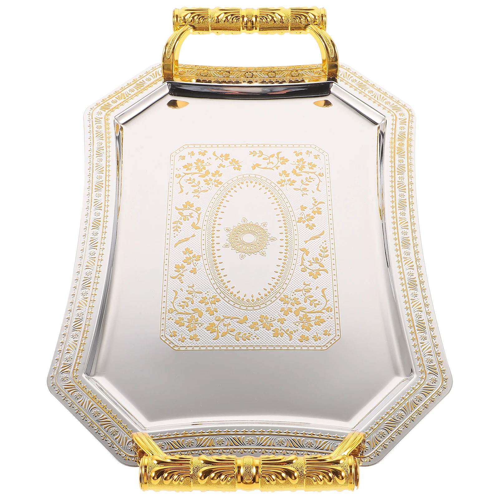 Metal Fruit Plate Large Capacity Stainless Steel Snack Tray Decorative Food Storage Dish Food Serving Tray for Desktop Party Use
Metal Fruit Plate Large Capacity Stainless Steel Snack Tray Decorative Food Storage Dish Food Serving Tray for Desktop Party Use