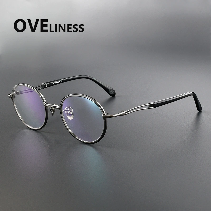Pure Titanium Glasses Frame Men women Brand Design Round Eyeglasses frames Full-Rim Ultralight High Quality Japanese Eyewear
Pure Titanium Glasses Frame Men women Brand Design Round Eyeglasses frames Full-Rim Ultralight High Quality Japanese Eyewear