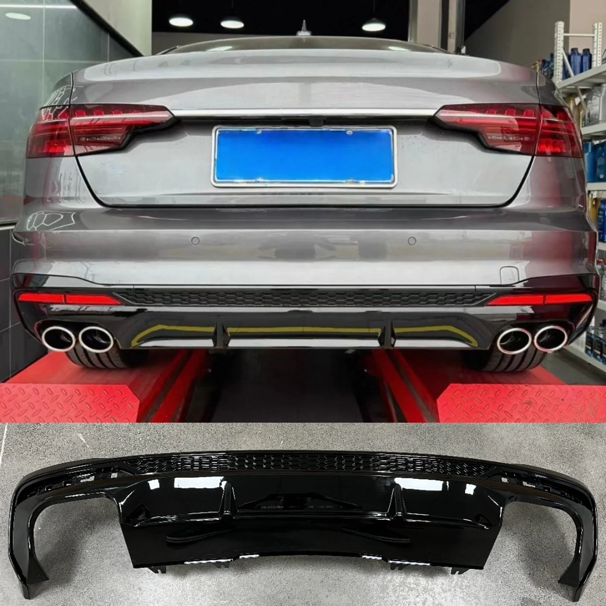 For Audi A4 S-Line S4 B9.5 B9 Facelift Saloon / Avant 2020-2025 (Not For A4 Standard) Car Rear Bumper Valance Diffuser Bodykit
For Audi A4 S-Line S4 B9.5 B9 Facelift Saloon / Avant 2020-2025 (Not For A4 Standard) Car Rear Bumper Valance Diffuser Bodykit