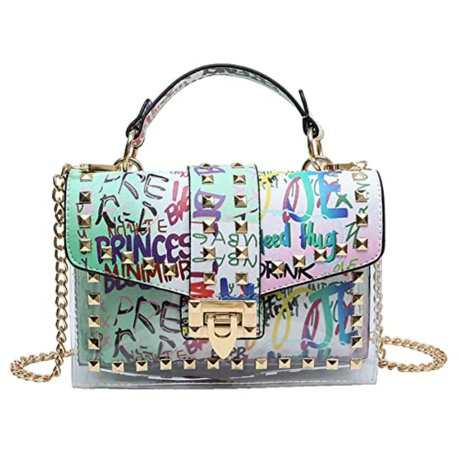 PU Leather Graffiti Shoulder Crossbody Rivet Square Snake-shaped Pattern Chain Bag
PU Leather Graffiti Shoulder Crossbody Rivet Square Snake-shaped Pattern Chain Bag