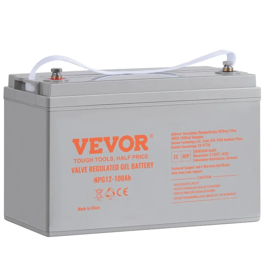 Deep Cycle Battery 12V 100 AH AGM Marine Rechargeable Battery High SelfDischarge Rate 800A Current for RV Solar Marine OffGrid
Deep Cycle Battery 12V 100 AH AGM Marine Rechargeable Battery High SelfDischarge Rate 800A Current for RV Solar Marine OffGrid