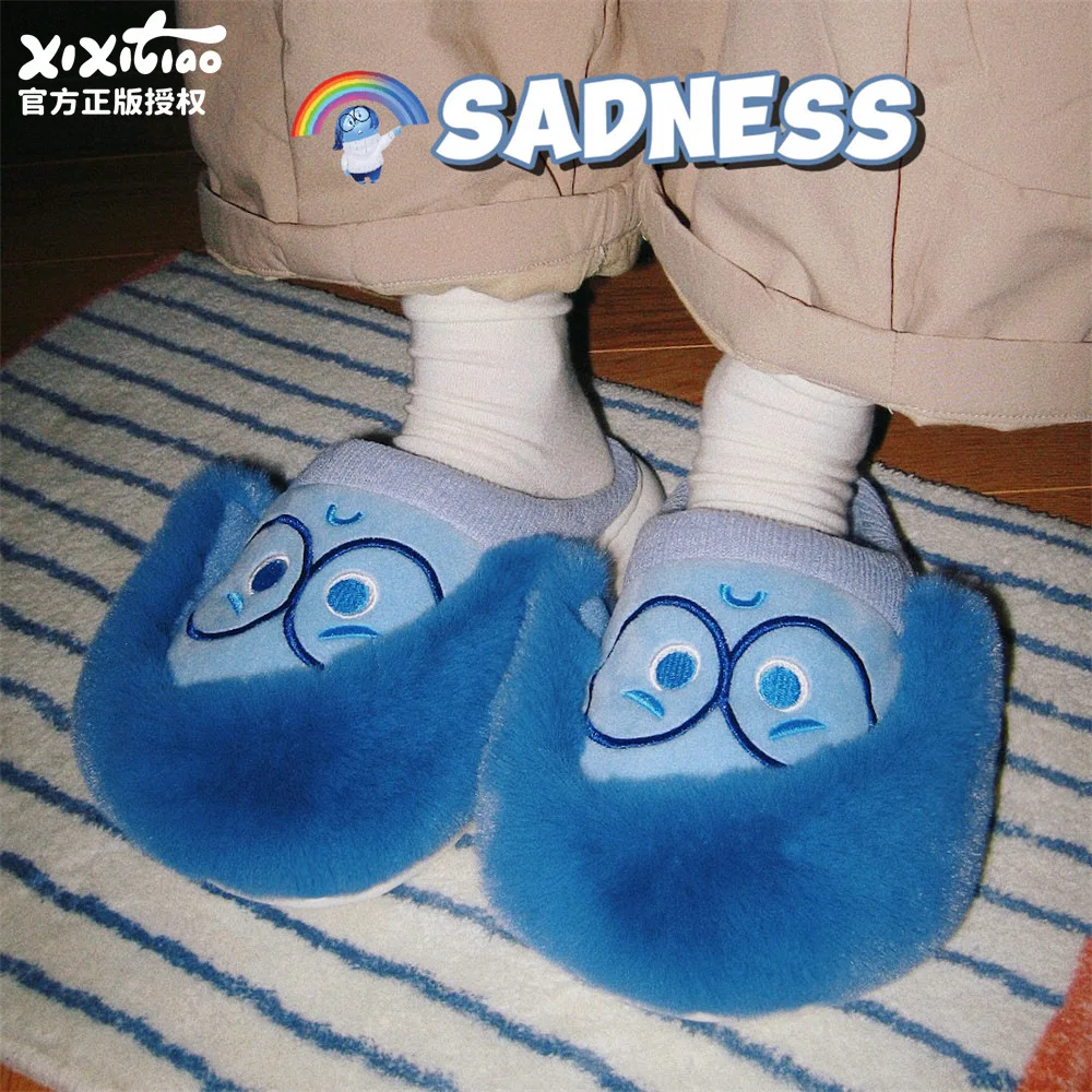 Inside Out Sadness Periphery Home Cotton Slippers Winter Warm Fury Shoes Soft And Comfortable Anti Slip Student Slippers Gift
Inside Out Sadness Periphery Home Cotton Slippers Winter Warm Fury Shoes Soft And Comfortable Anti Slip Student Slippers Gift