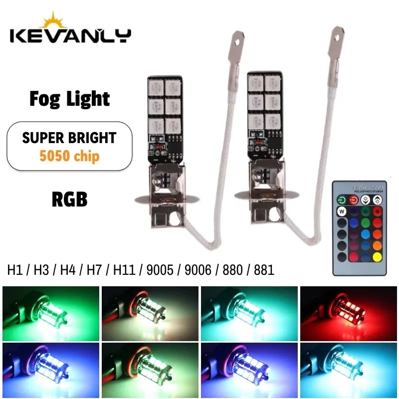2pcs h11 led rgb 5050 chips h1 led rgb h3 led rgb h7 led car bulb flashing h8 Led fog light 9005 hb3 led hb4 9006 car fog lamp
2pcs h11 led rgb 5050 chips h1 led rgb h3 led rgb h7 led car bulb flashing h8 Led fog light 9005 hb3 led hb4 9006 car fog lamp