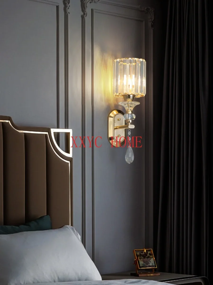 Bedside Light Luxury Crystal 2024 New Wall Lamp a Pair of Master Bedroom Stairs Aisle Background Wall
Bedside Light Luxury Crystal 2024 New Wall Lamp a Pair of Master Bedroom Stairs Aisle Background Wall