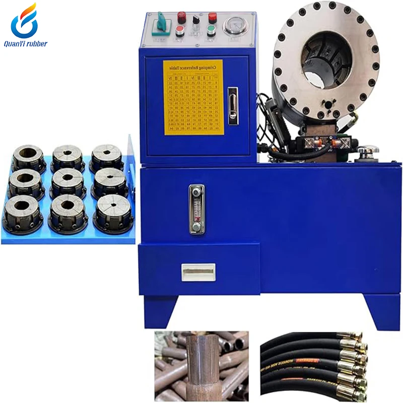 Electric Hydraulic Hose Crimping Machine with 10 Hydraulic Dies for Rubber Clamping Hose, Tube and Pipe Crimping Machine
Electric Hydraulic Hose Crimping Machine with 10 Hydraulic Dies for Rubber Clamping Hose, Tube and Pipe Crimping Machine