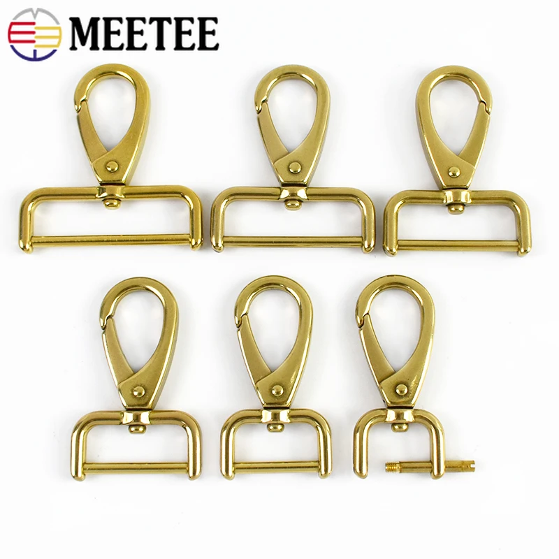 2Pcs Meetee 15-40mm Solid Brass Buckle Detachable Hook Rotating Lobster Buckles Pet Collar Snap Clasp Leather Craft Accessories
2Pcs Meetee 15-40mm Solid Brass Buckle Detachable Hook Rotating Lobster Buckles Pet Collar Snap Clasp Leather Craft Accessories