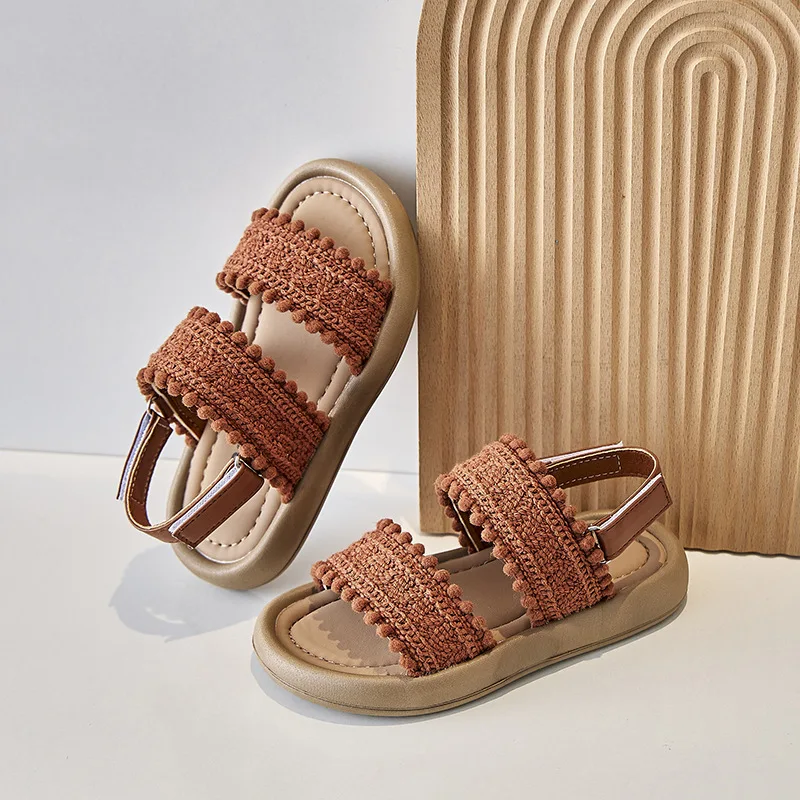 Girls Sandal Comfortable Princess Sandals Summer Children Casual Shoes 2-13years old Kids Flat Beach Shoes Beige White Brown
Girls Sandal Comfortable Princess Sandals Summer Children Casual Shoes 2-13years old Kids Flat Beach Shoes Beige White Brown